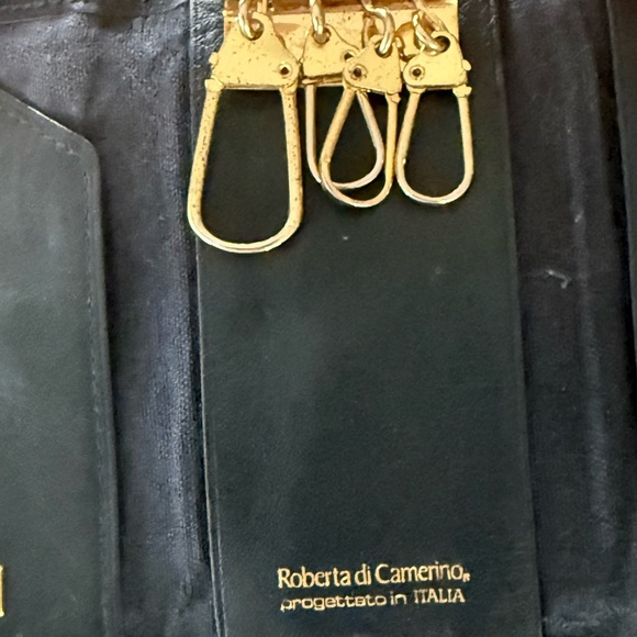 Roberta Di Camerino leather key case card holder made in Italy - Picture 10 of 16